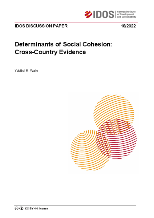 graph_publication_Determinants of social cohesion: cross-country evidence