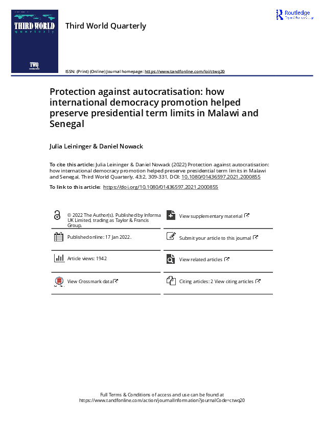 Publication_2022_Julia Leininger, Daniel Nowack