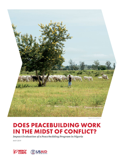 graph_publication_Does peacebuilding work in the midst of conflict? Impact evaluation of a peacebuilding program in Nigeria