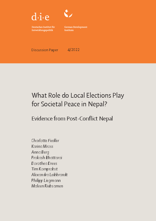 graph_publication_What role do local elections play for societal peace in Nepal? Evidence from post-conflict Nepal