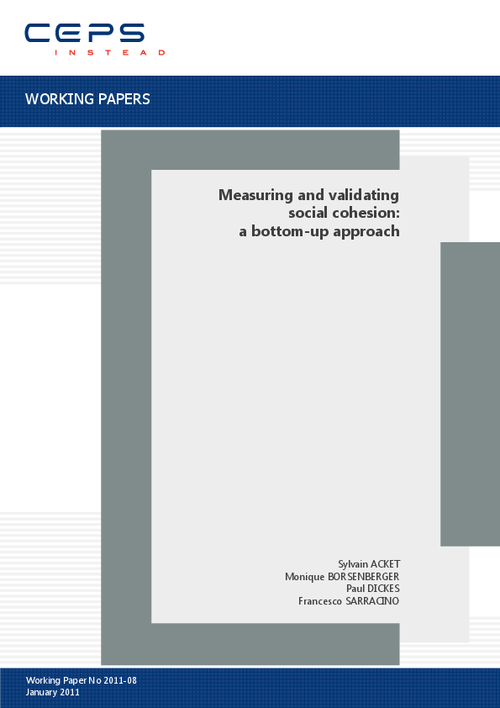 graph_publication_Measuring and validating social cohesion: A bottom-up approach