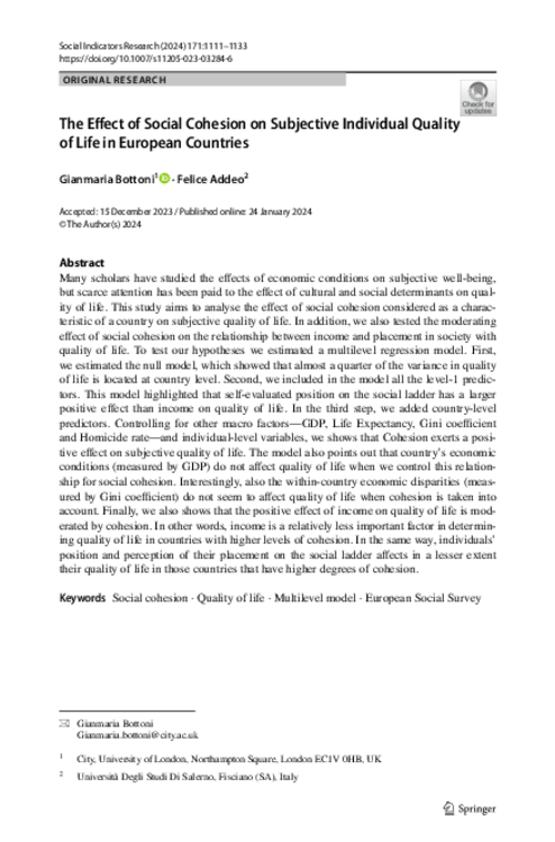 graph_publication_The Effect of Social Cohesion on Subjective Individual Quality of Life in European Countries