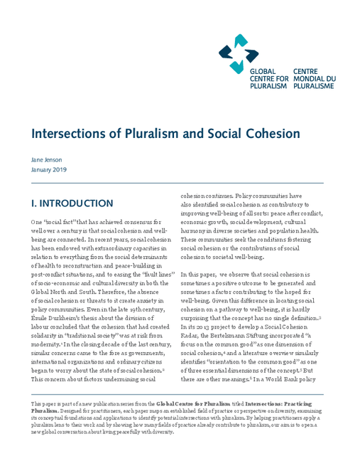 graph_publication_Intersections of Pluralism and Social Cohesion