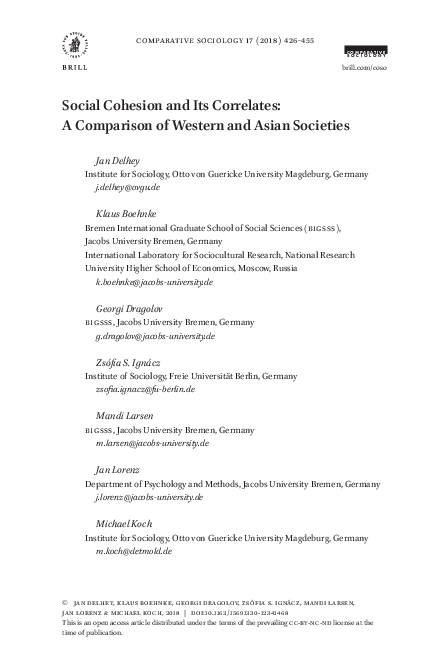 Publication_2018_Jan Delhey / Klaus Boehnke / Georgi Dragolov / Zsófia S. Ignácz / Mandi Larsen / Jan Lorenz / Michael Koch